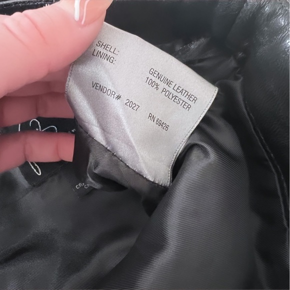 VENUS WILLIAMS FOR WILSON LEATHER 100% Black Leather Suede Pants Size 2 - Picture 9 of 12